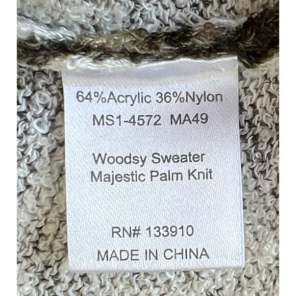 Show Me Your Mumu Woodsy Sweater Majestic Palm Knit Print Size Large, Oversized - Picture 5 of 6